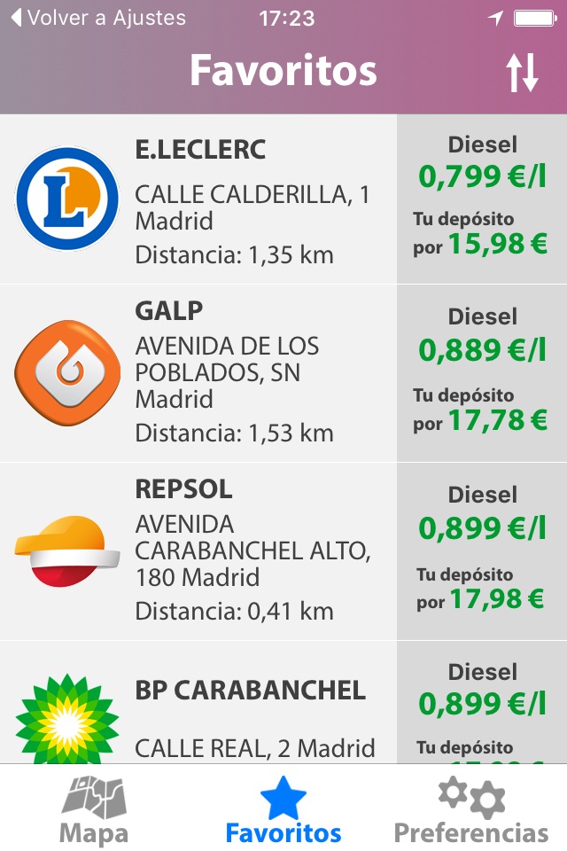 GasofApp - Gasolineras España screenshot 2