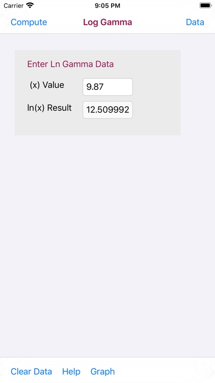 Log Gamma Function Calculator screenshot-6