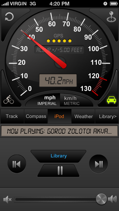 Speedometer GPS+ (Car speedometer, Bike cyclometer) Screenshot 3