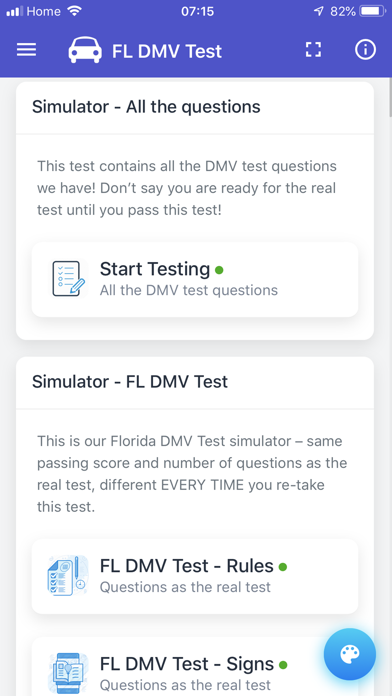 Florida Driving Test screenshot 3