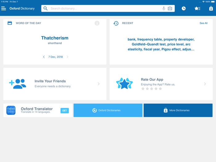 Oxford Dictionary of Economics