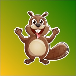 Cute Beaver Sticker