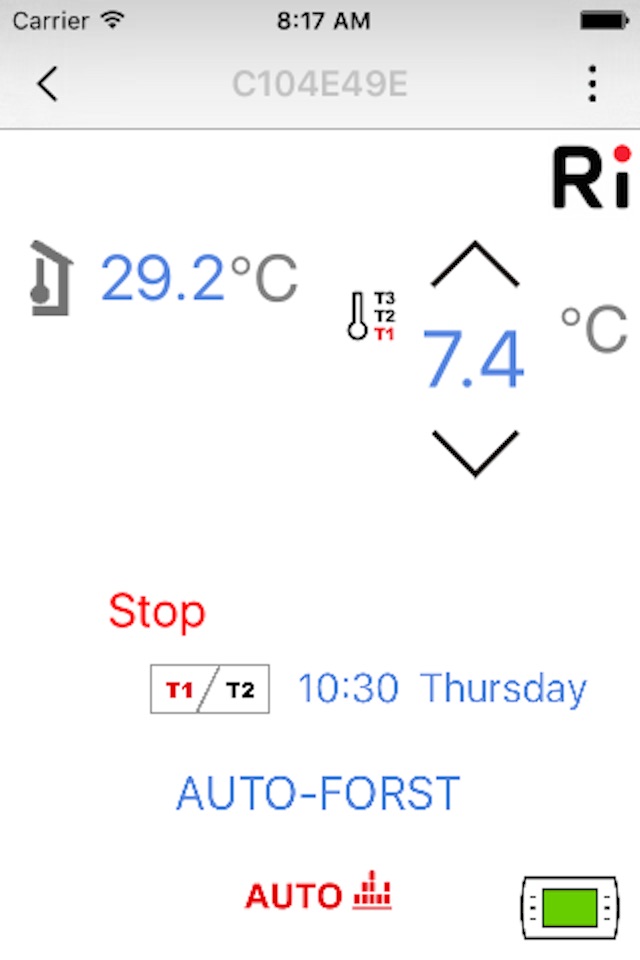 RiCLOUD Thermostat screenshot 3