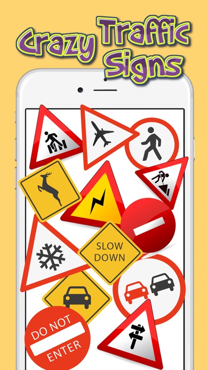 Crazy Traffic Signs Stickers