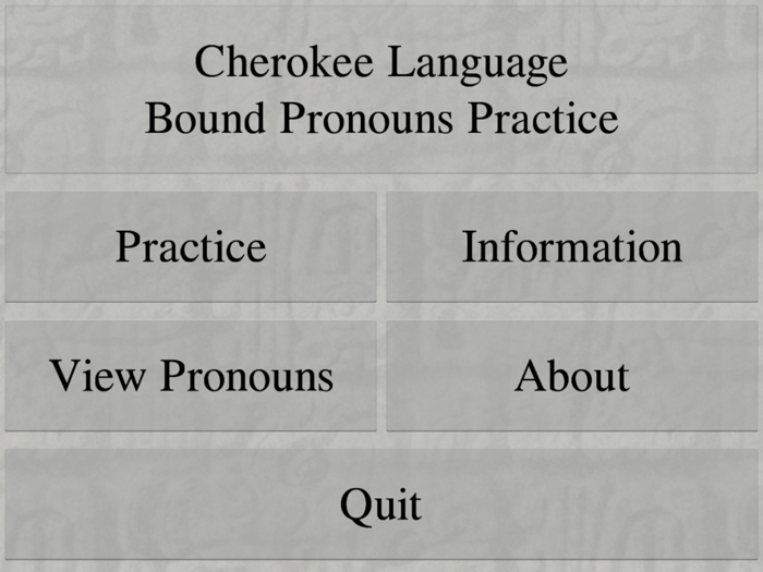 Cherokee Bound Pronouns