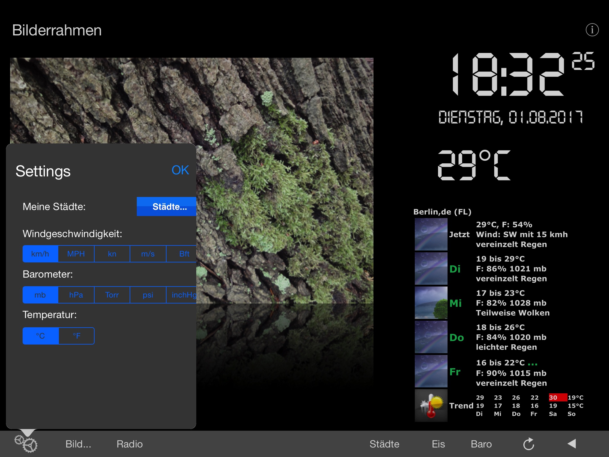 Picture Frame+Weather+Radio screenshot 2