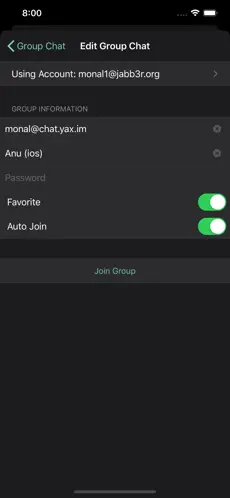 Captura 9 Monal - XMPP chat iphone