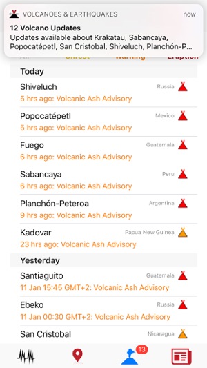 Volcanoes & Earthquakes(圖3)-速報App