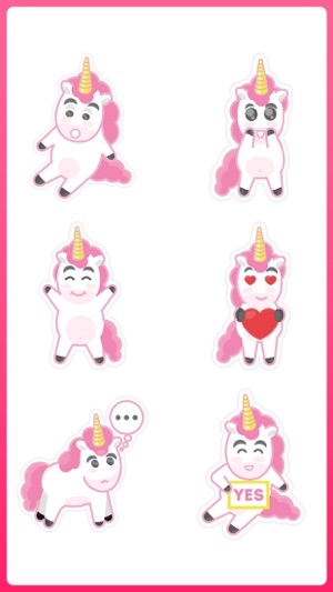 Unicorn with a Horn Stickers