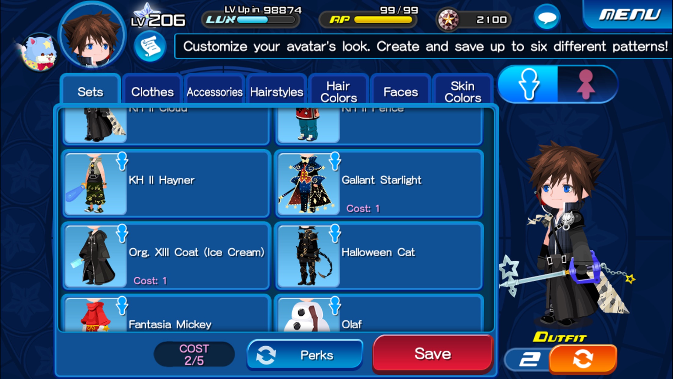 Screenshot do app KINGDOM HEARTS Uχ Dark Road