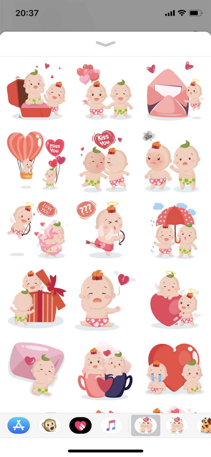 Valentine Emoji Funny Stickers