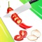 You can pick the various items at this knife slice cutting game