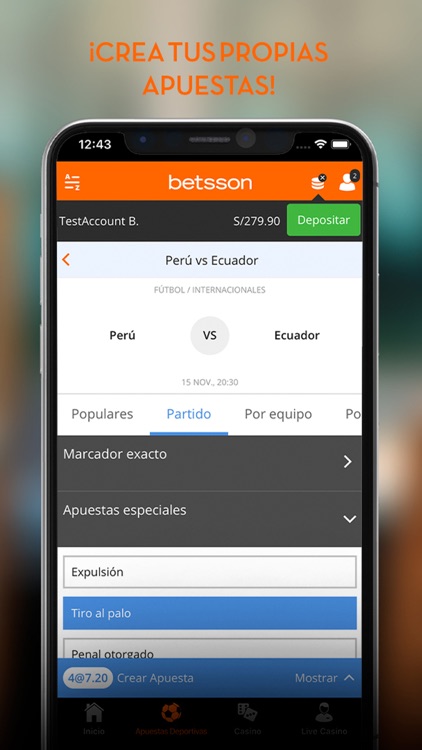 Creador de apuestas de Betsson > Conoce como usarlo y combinar distintos mercados en un mismo partido o evento.