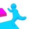 In Paint Run 3D, tap the screen to jump and transform to the correct Color to find your way through the obstacles and reach victory