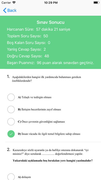 Ehliyet Sınav Test Soruları screenshot 4