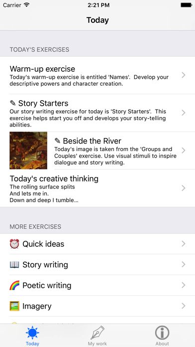 How to cancel & delete Creative Writing from iphone & ipad 1