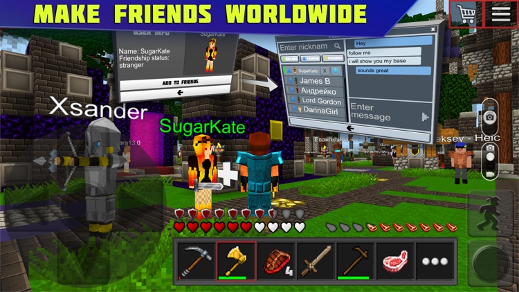 Planet of Cubes Survival Craft screenshot-5