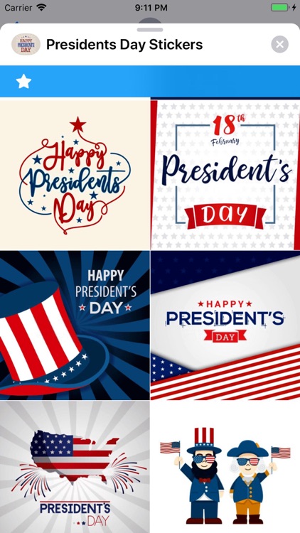 Presidents Day Stickers