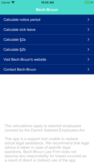 Bech-Bruun Employment Law Calc(圖1)-速報App