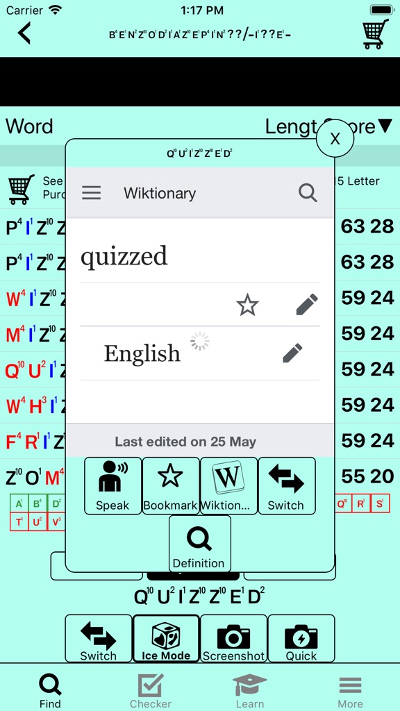 【图】Word Cheat for WWF(截图1) 【图】Word Cheat for WWF(截图1)
