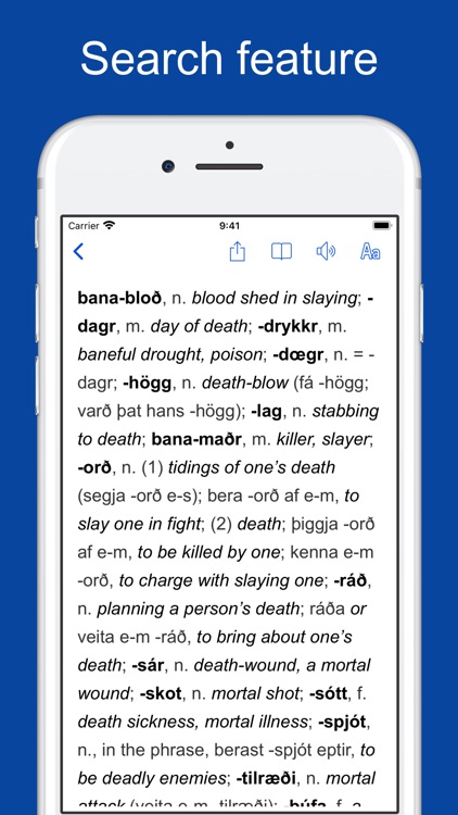 Old Icelandic Dictionary screenshot-3