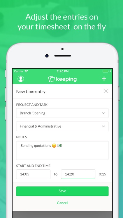 Keeping – Easy Time Tracker