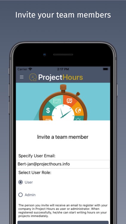 Project Hours Time Tracking