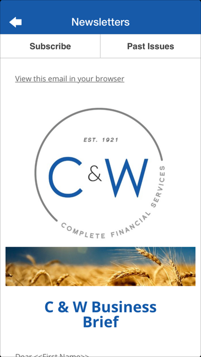 How to cancel & delete C & W Financial Services from iphone & ipad 3
