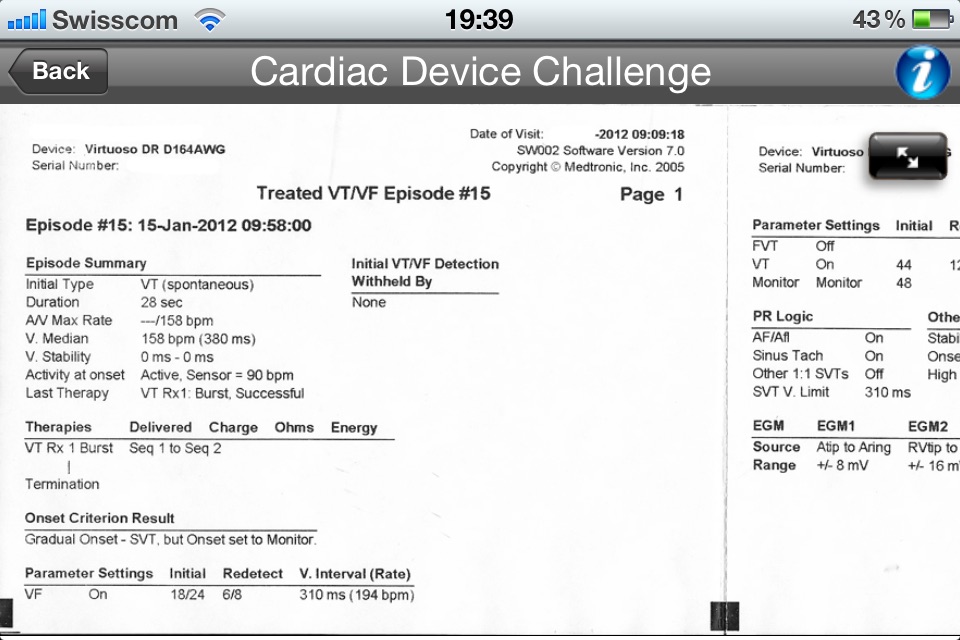 Cardiac Device Challenge screenshot 2