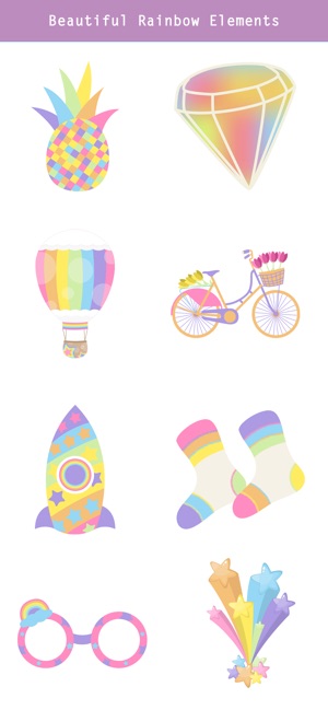 Rainbow iMessage Stickers(圖4)-速報App