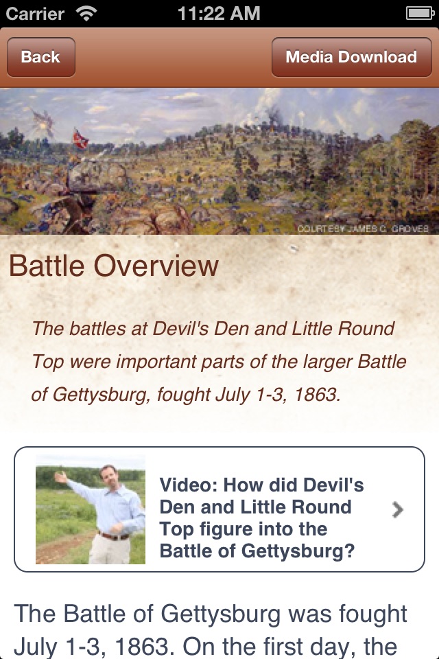 Gettysburg Battle App: July 2 screenshot 4