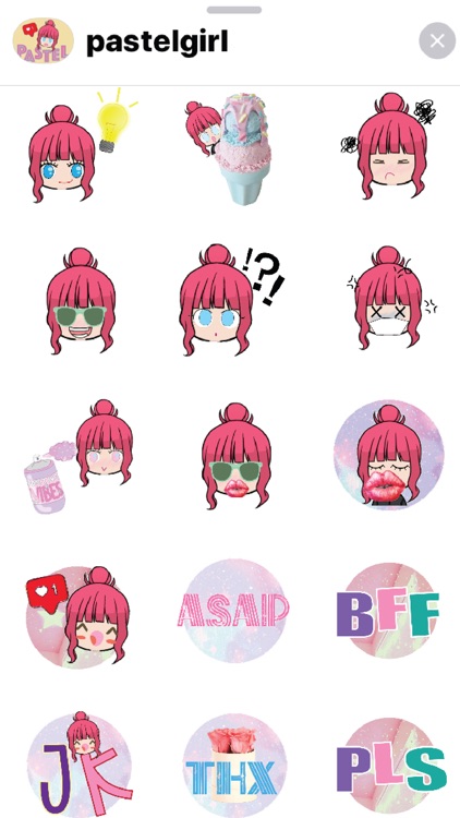 Pastel Girl Stickers