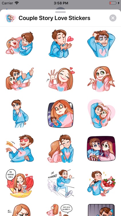 Couple Story Love Stickers