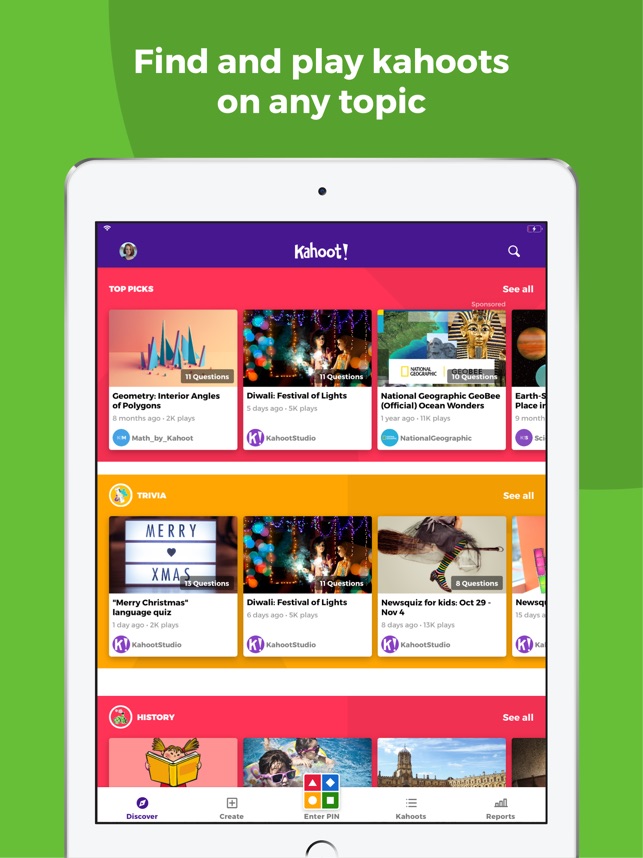 kahoot play create quizzes on the app store play kahoot