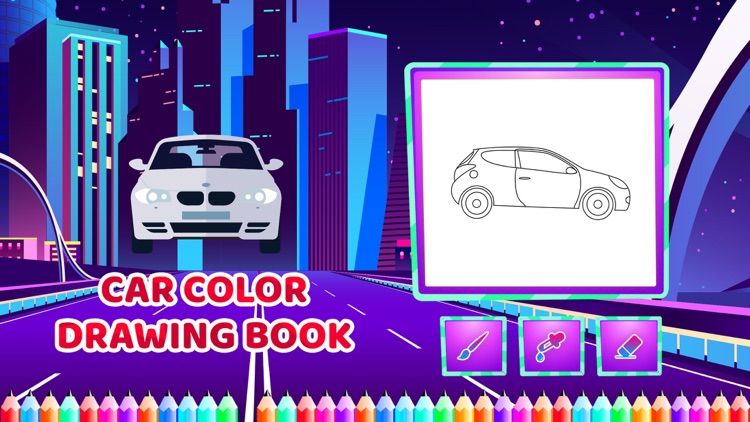 Car Colour Drawing Book