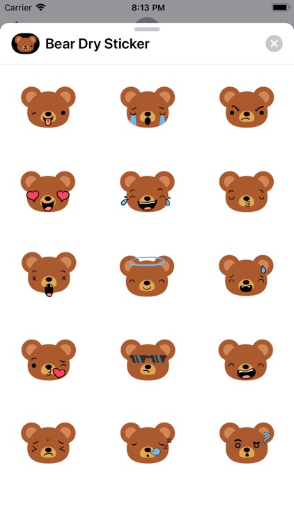 Bear Dry Sticker