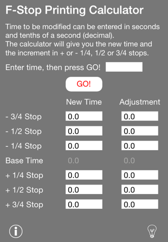 f-Stop Printing Calculator - náhled