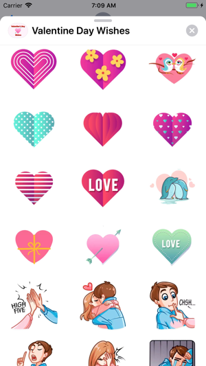 Valentine Day Wishes Stickers(圖6)-速報App