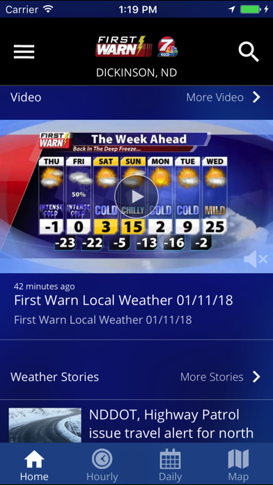 KQCD-TV First Warn Weather screenshot 2