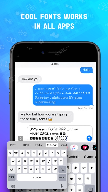 Fonts Keyboard Font Symbol screenshot-0