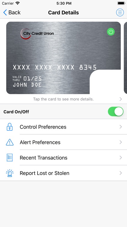 City Credit Union Card Protect