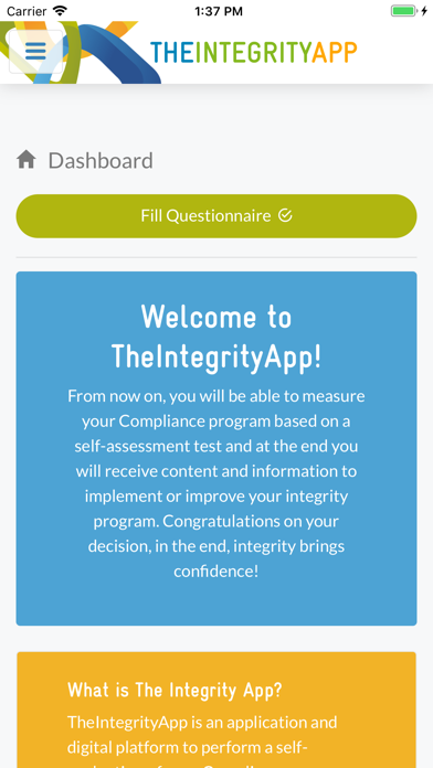 The Integrity App screenshot 2