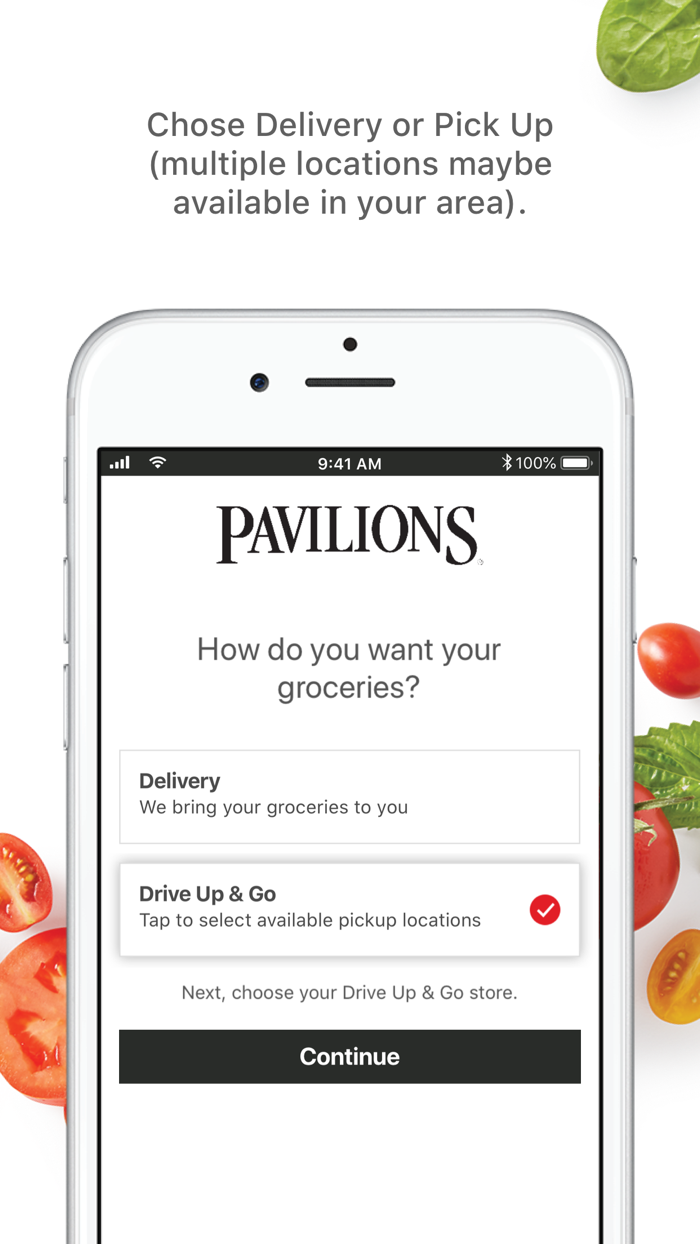 Pavilions Delivery  Pick Up