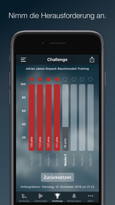Adrian James Sixpack-Bauchmuskel-Training Screenshot 6