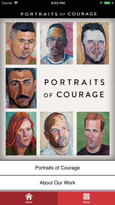 How to cancel & delete Portraits of Courage Exhibit from iphone & ipad 2