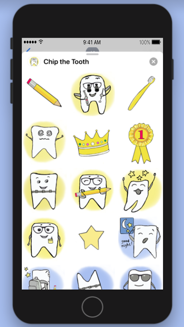 Chip the Tooth dental stickers