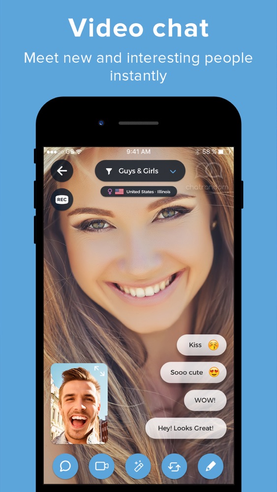 Cam chat app for android