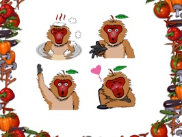 Add to your daily messages an extra touch using these cool macaque expressions & stickers