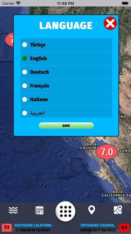 Earthquake Tracking screenshot-5