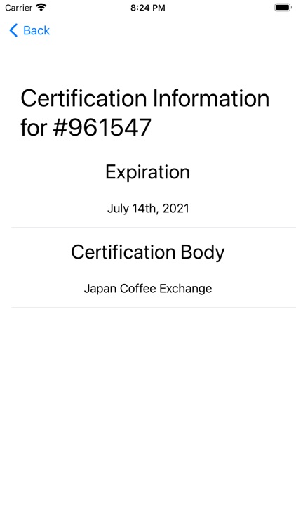 CoffeeQualityInfo screenshot-3